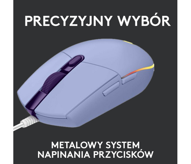 LOGITECH G102 Lightspeed Gaming Lilac - 592501 - zdjęcie 7